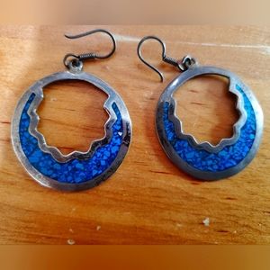Vintage silver and turquoise earrings
